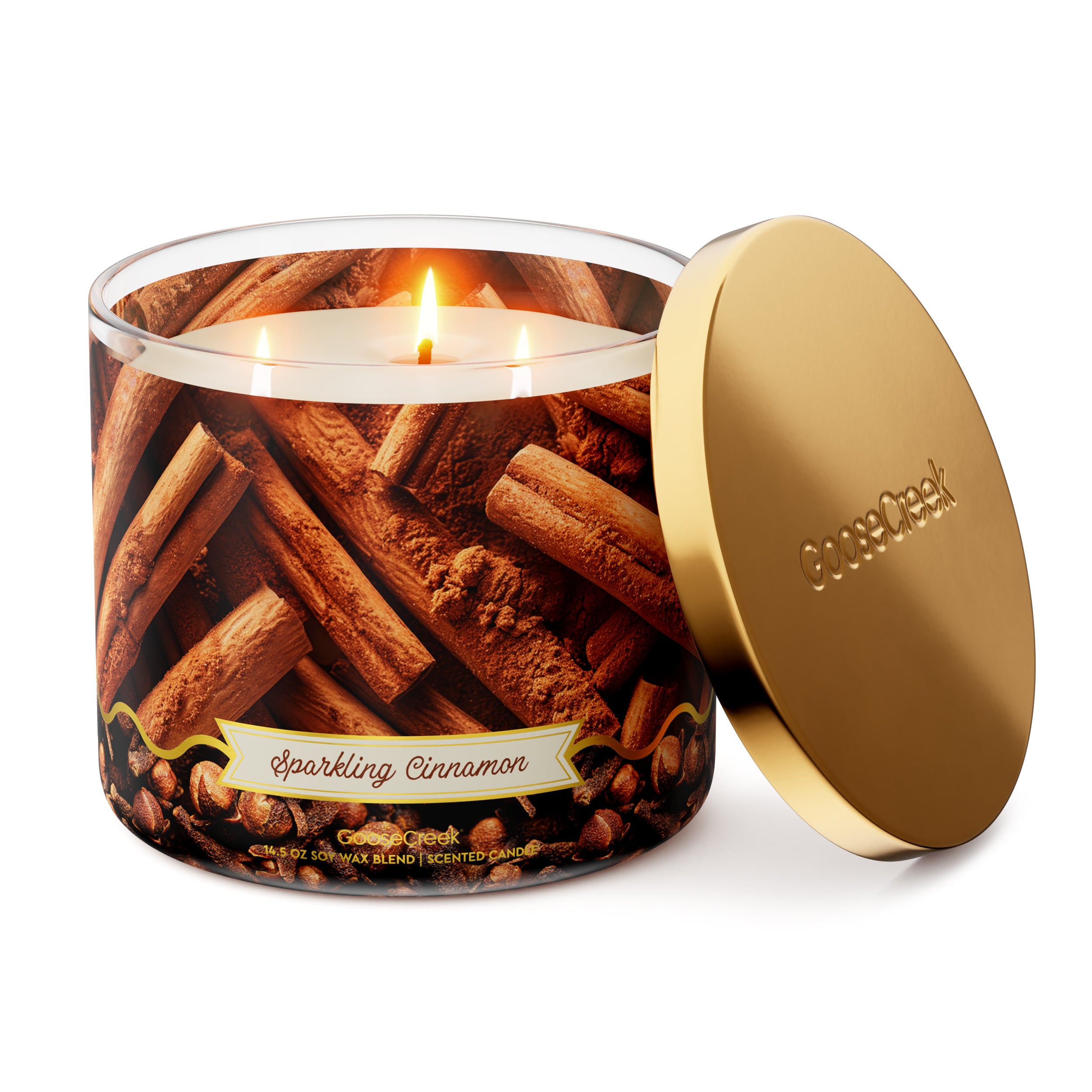 Sparkling Cinnamon 3-Wick Candle - Image 3