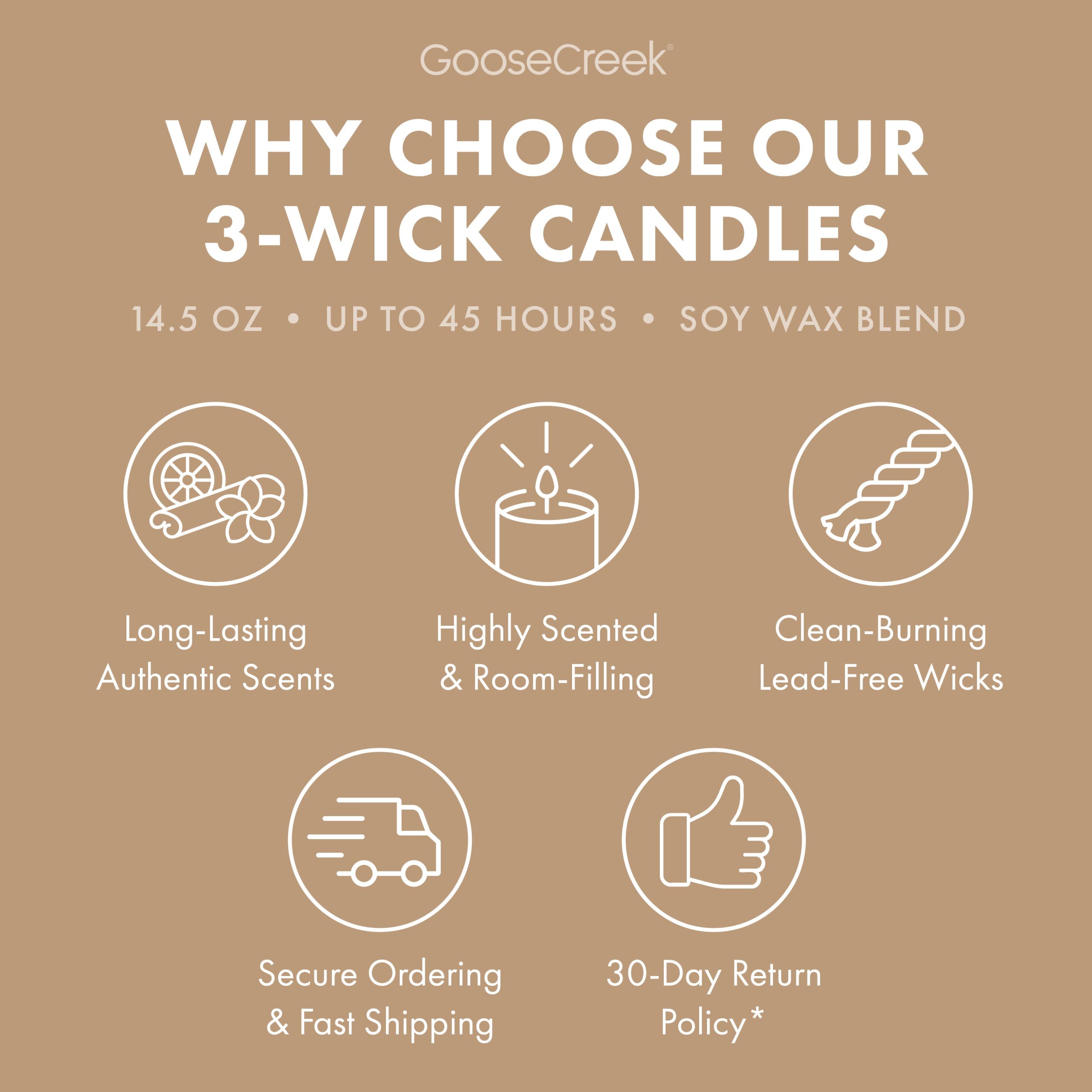 Teakwood 3-Wick Candle - Image 4