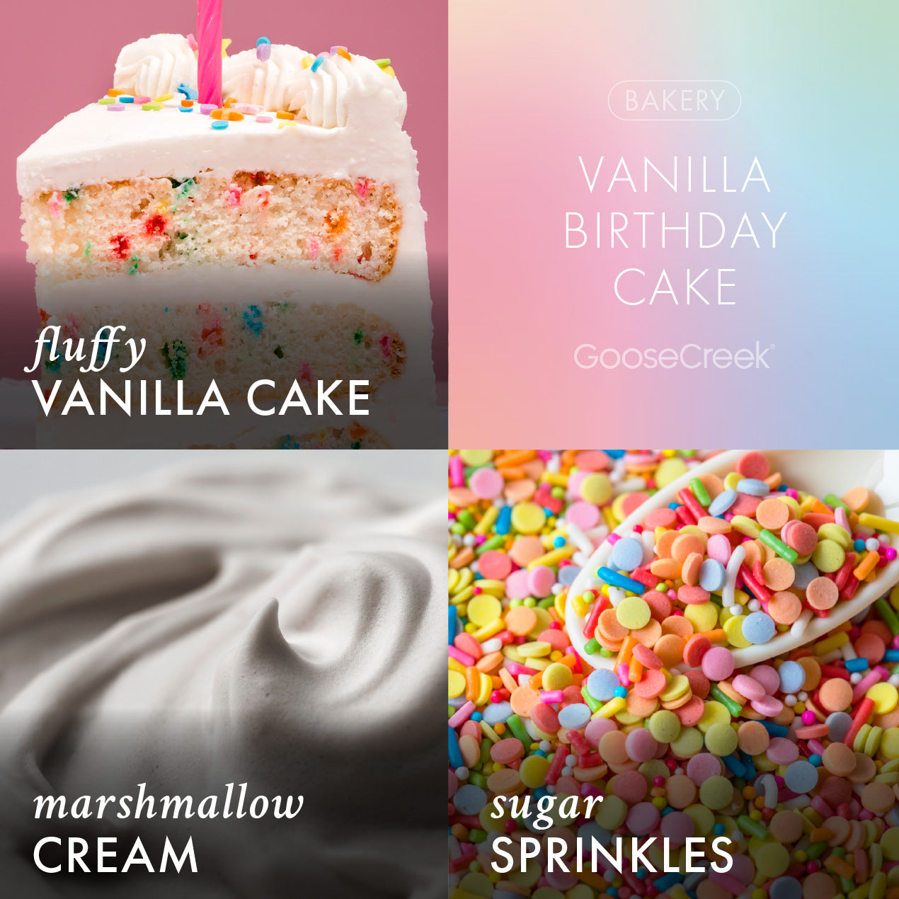 Vanilla Birthday Cake 3-Wick Candle - Image 2
